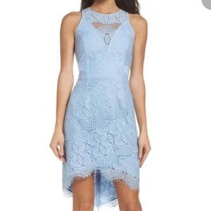 Adelyn Rae Lace Hi-Lo Sheath Dress size small